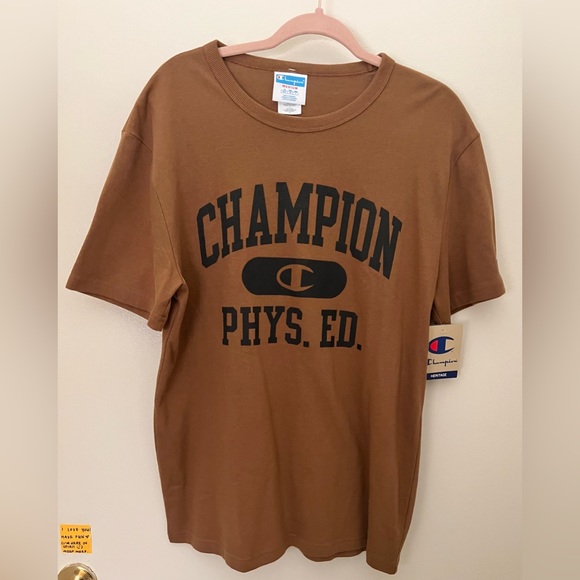Champion Tops - SOLD - Brown Champion T-Shirt NWT
